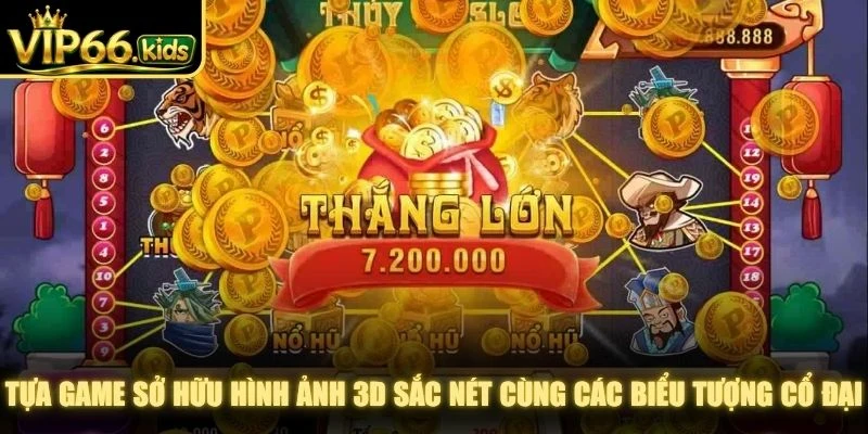 Tựa game sở hữu hình ảnh 3D sắc nét cùng các biểu tượng cổ đại